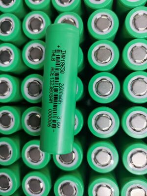 2600mAh 3.6V Cylindrical Lithium Ion Battery LiNiMnCoO2 18650 800 Cycles