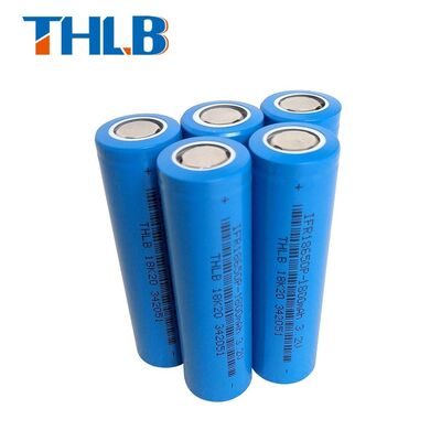 IFR18650 Cylindrical Lithium Battery 1800mAh 3.2V LiFePO4 2000 Cycles