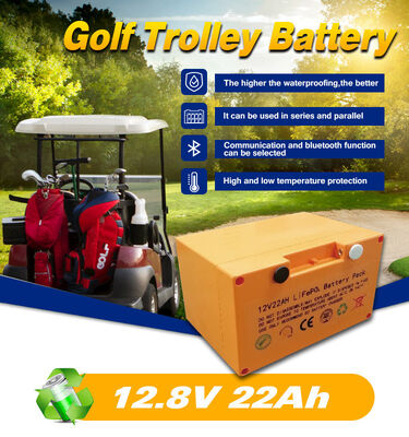26650 Lithium Golf Cart Battery 16AH 18AH 22AH IP65 Rechargeable Lithium Battery