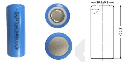 2000 Cycles Rechargeable 3.2V Lifepo4 26650 Deep Cycle Battery Cell