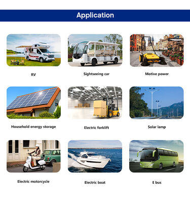 26650 Lithium Golf Cart Battery 16AH 18AH 22AH IP65 Rechargeable Lithium Battery